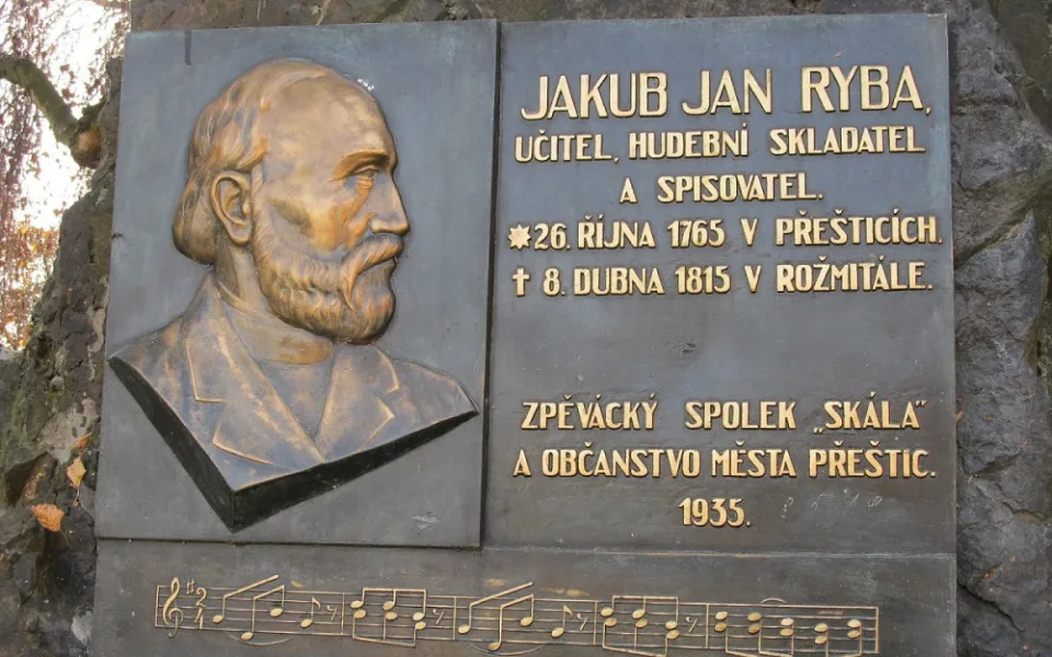 Rybův pomník v rodných Přešticích