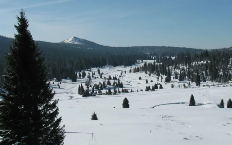 Šumava ráno zažila třeskutý mráz, na Březníku klesla teplota k minus 18 stupňům