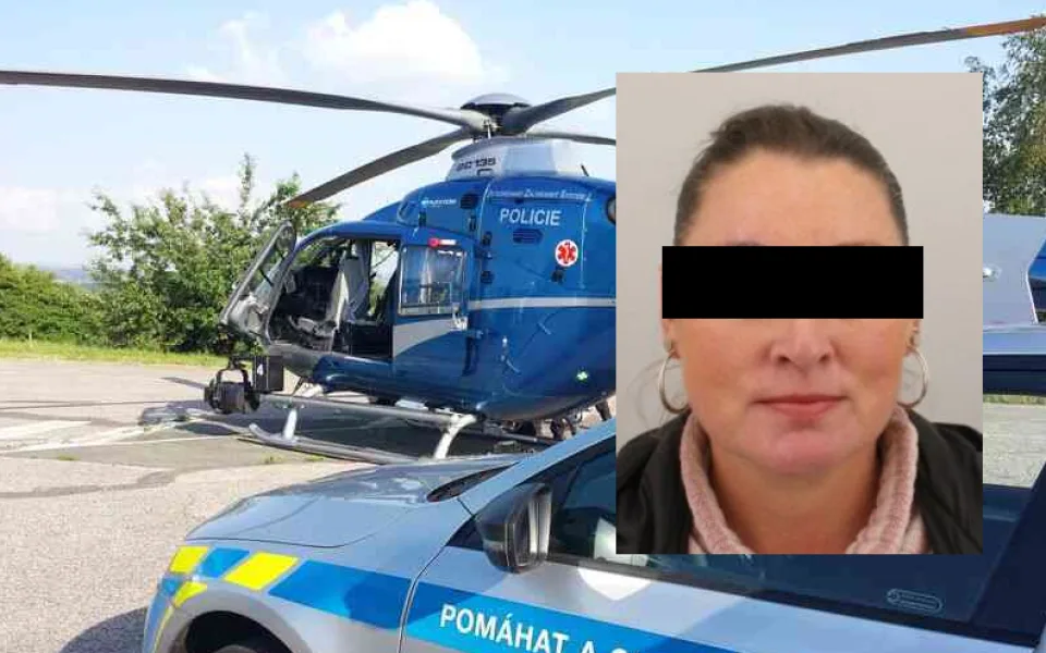 Policisté pátrali na Rokycansku po ženě (46), která nedorazila domů, nasadili do akce i vrtulník