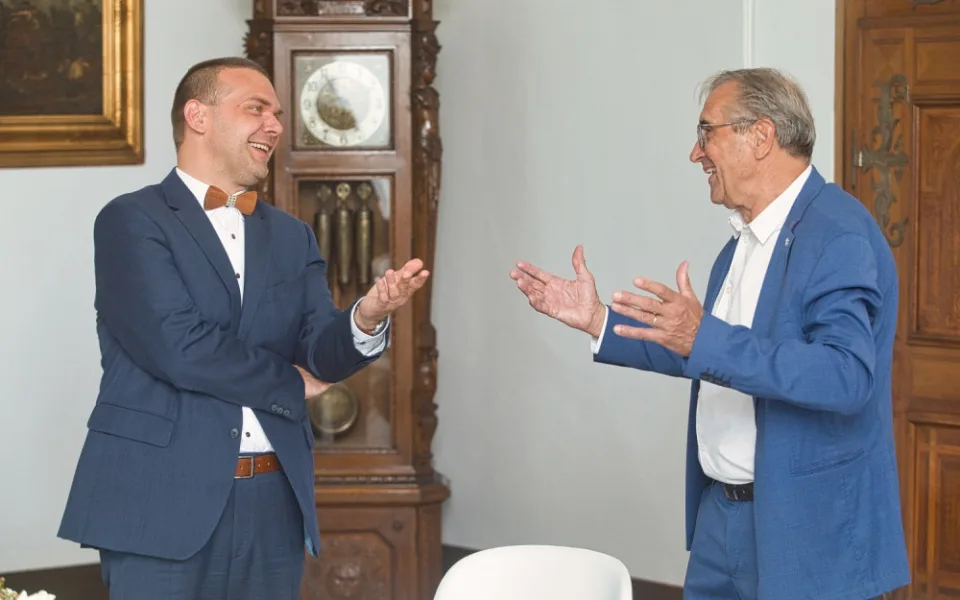 Objeviteli pramenů Amazonky blahopřál k sedmdesátinám primátor Martin Baxa