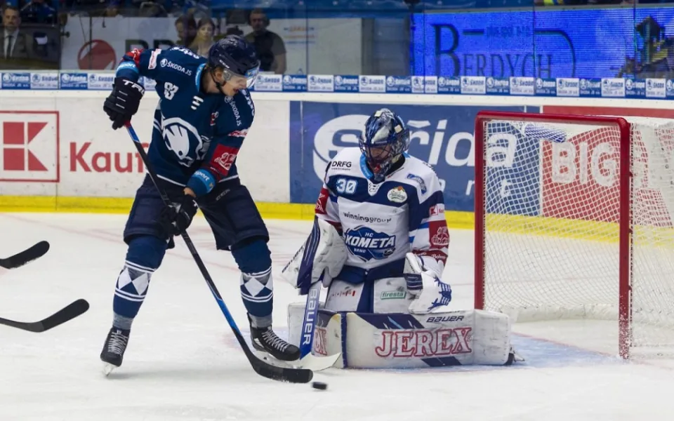 Plzeň zahodila třígólový náskok a doma prohrála s Kometou Brno 5:6
