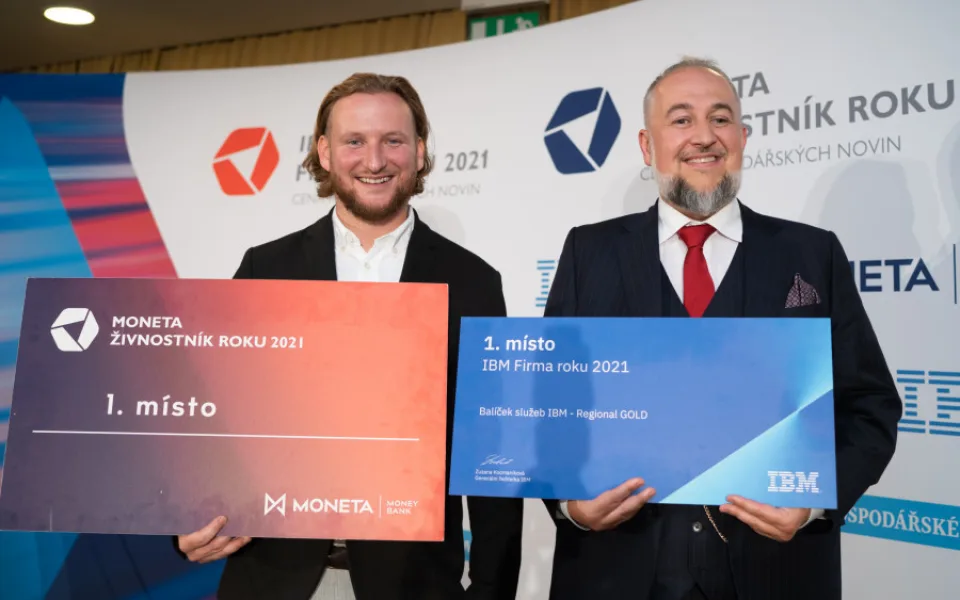 Vítězové obou soutěží, Radovan Sochor s Radkem Tančouzem