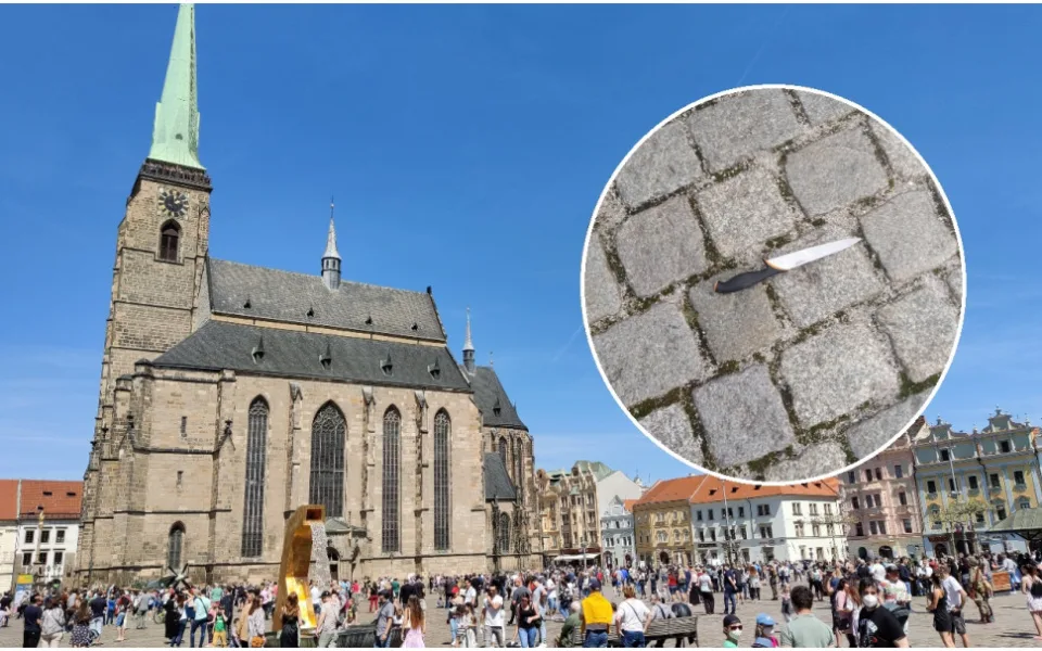 Zmatený bosý muž s nožem v ruce ohrožoval návštěvníky katedrály