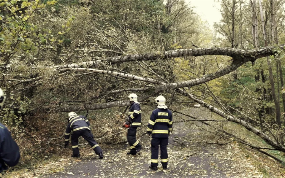 Silný vítr trápí hlavně Domažlicko a Klatovsko, hasiči mají na kontě desítky výjezdů