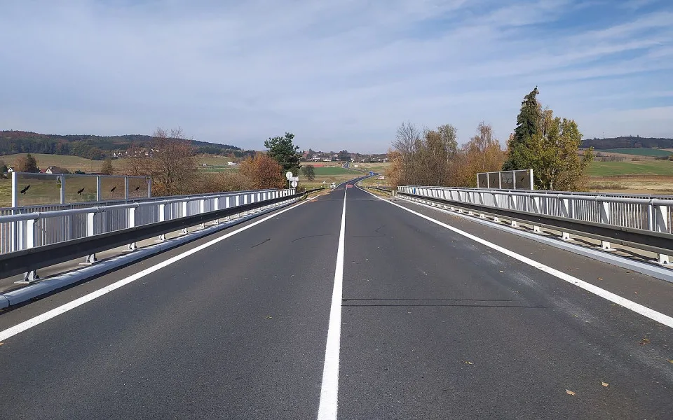 Most je opravený, cesta do Klatov ve směru od Plzně bude opět volná
