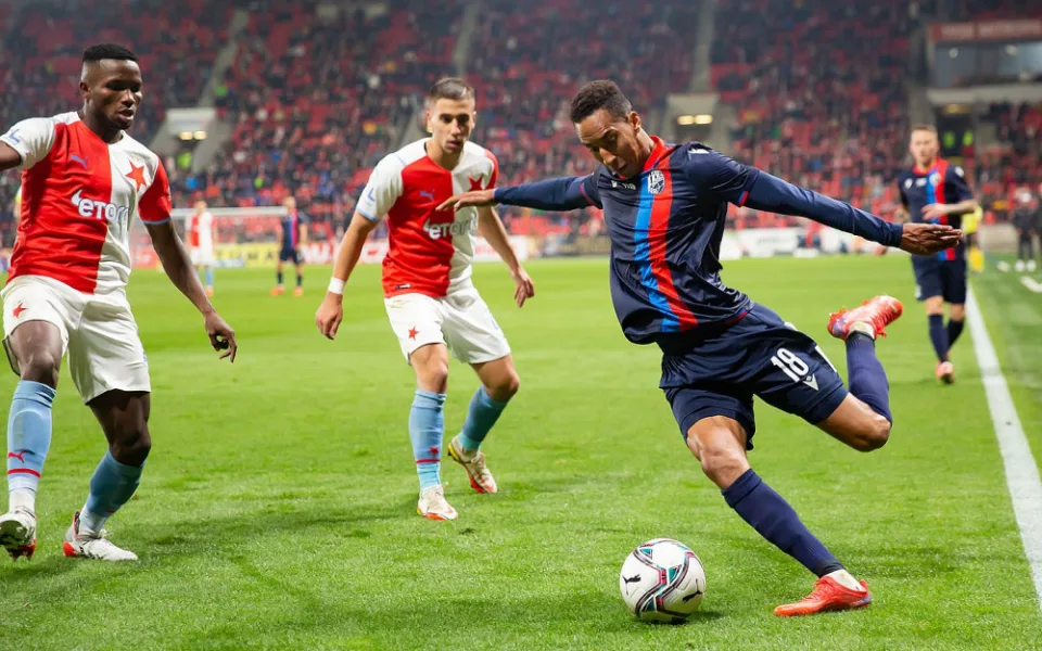 Jhon Mosquera při nedělním utkání na Slavii