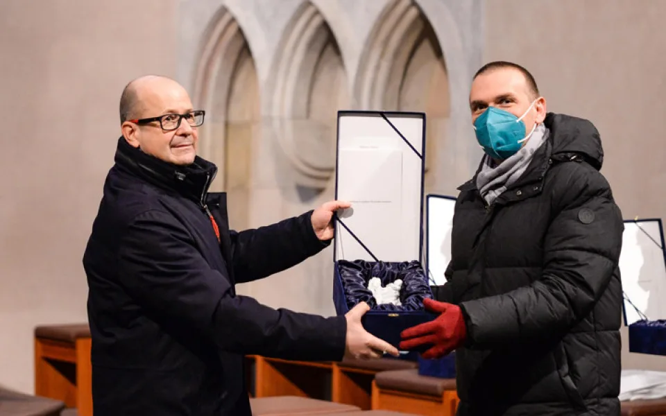 Kopii zázračné plzeňské madony převzal i primátor Plzně Martin Baxa