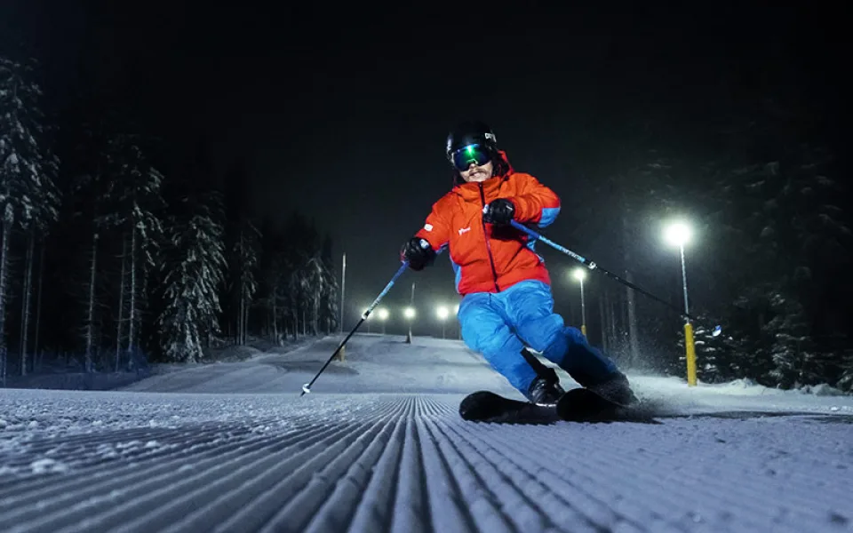 Nové večerní lyžování na Klínovci patří mezi nejlepší v ČR