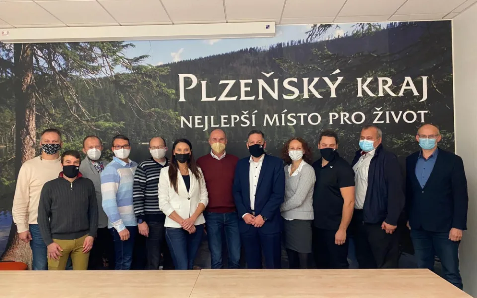 Podpis koaliční smlouvy v listopadu 2020