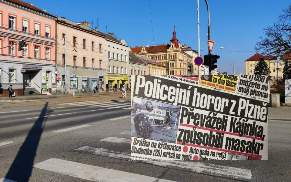 Místo tragické nehody na Klatovské třídě