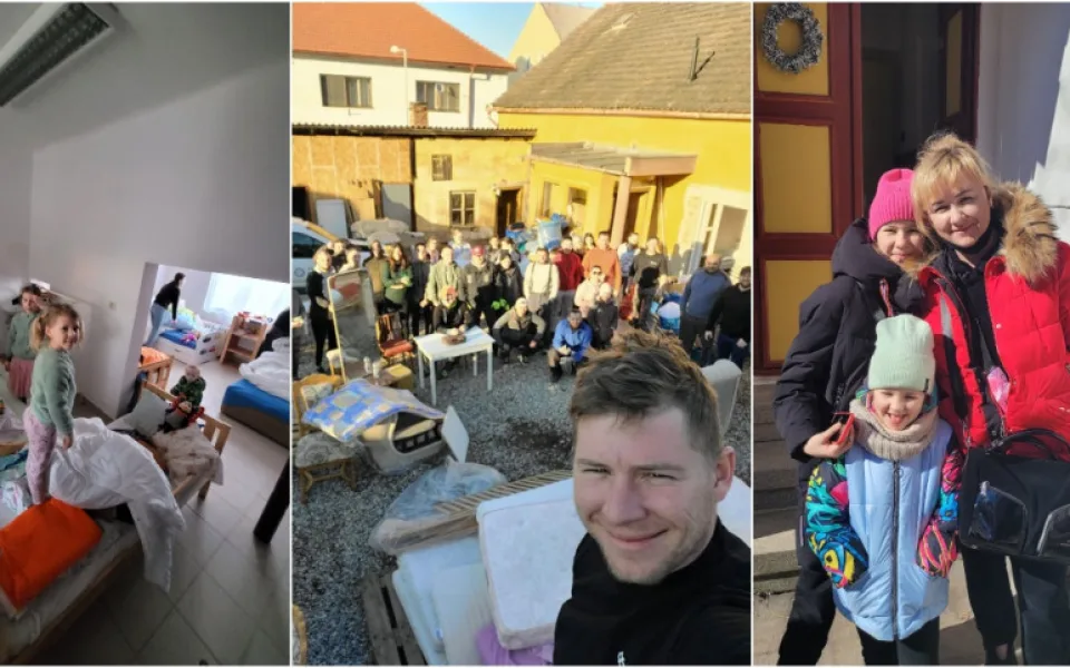 Plzeňský podnikatel spolu s přáteli upravil zchátralý dům pro ukrajinské maminky s dětmi