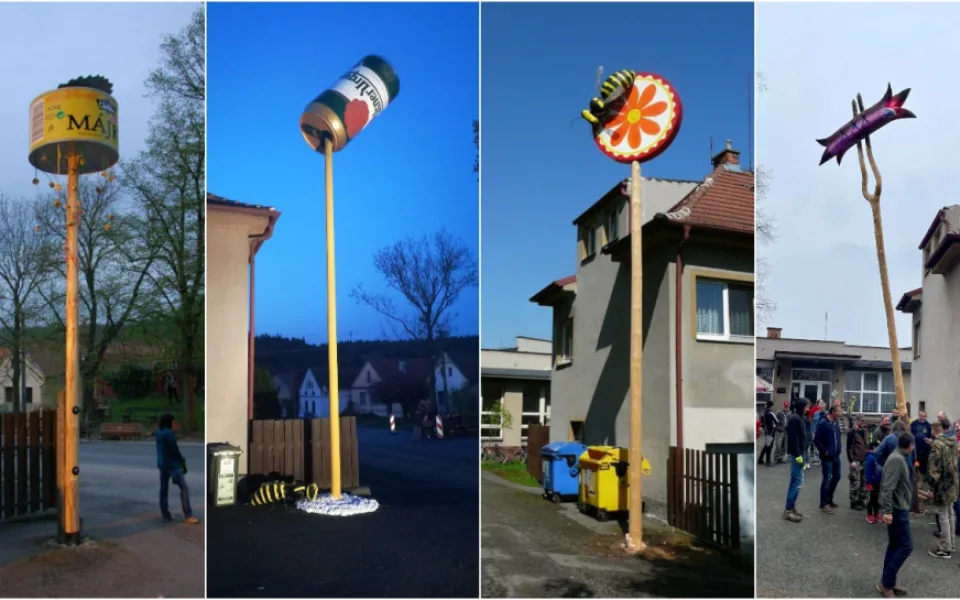 FOTO: Nadšenci staví každý rok naprosto neuvěřitelné májky, jde o hotová umělecká díla