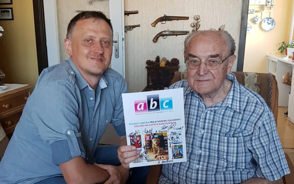 Současný šéfredaktor časopisu ABC Zdeněk Ležák a Vlastislav Toman, foto: iABC.cz
