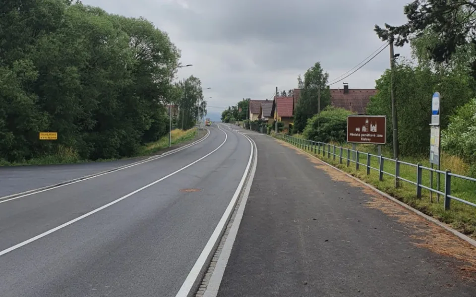 Ve Štěpánovicích u Klatov už skončily práce na frekventované silnici I/27, průjezdu už nic nebrání