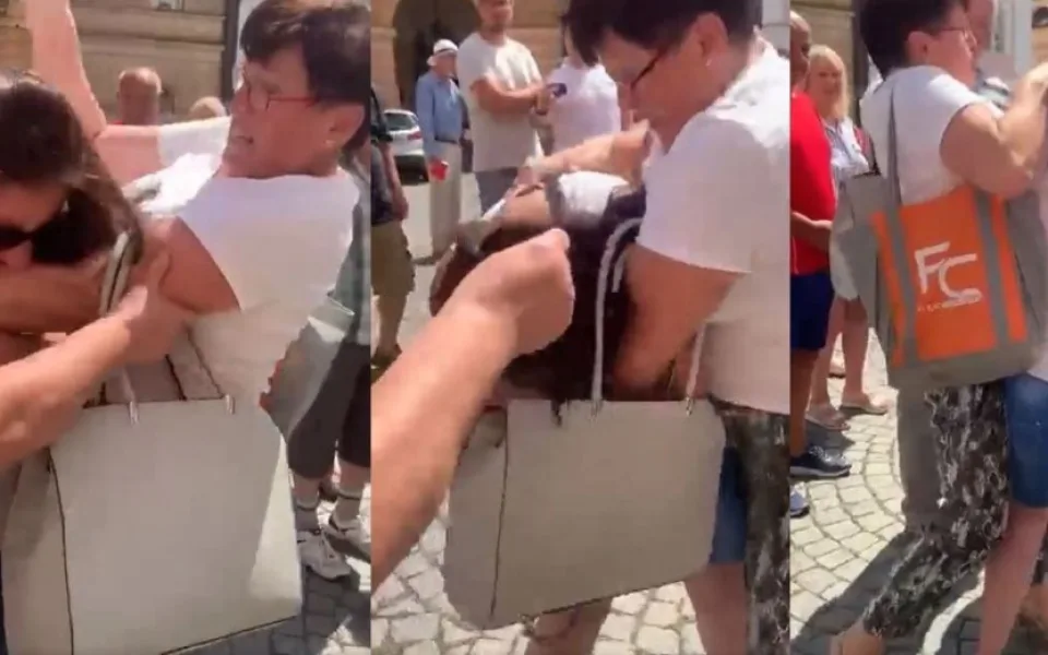 Potyčku natočilo několik lidí na své mobily