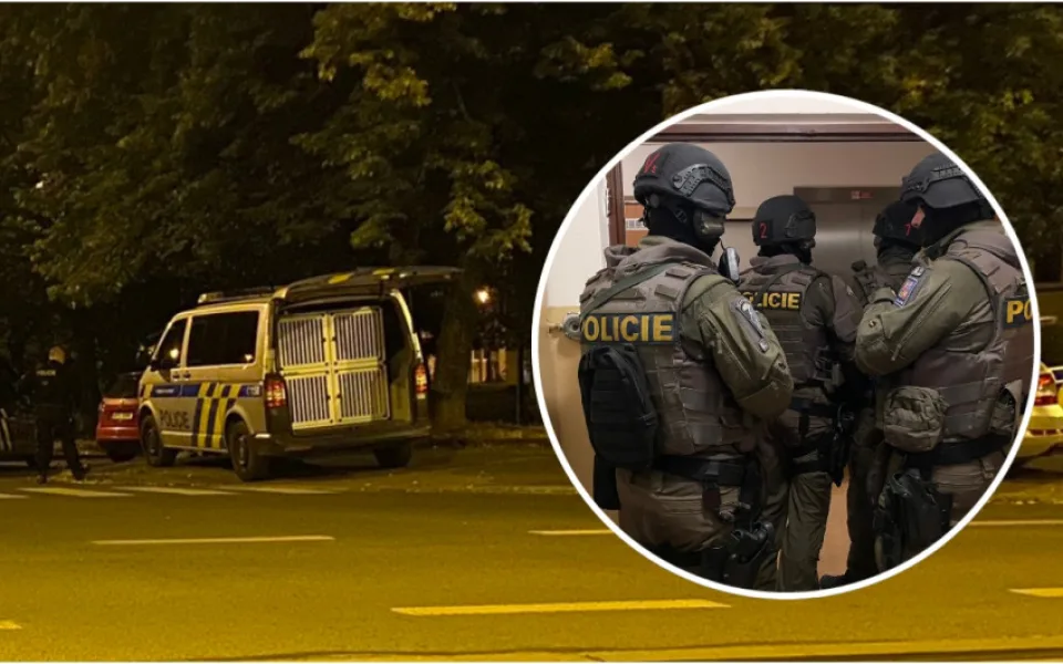 Střelba v paneláku rozpoutala policejní manévry, policie zadržela jednoho muže