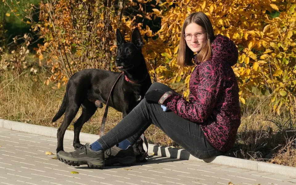 Zuzana Marečková s Aranem.