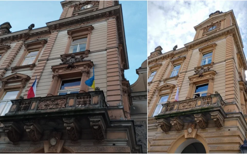 Krátce po změně v zastupitelstvu zmizela z radnice ukrajinská vlajka, vyvolalo to velké emoce