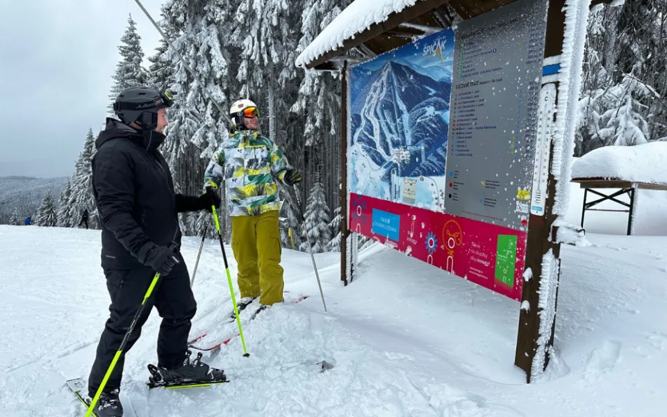 Šumava má před víkendem nejlepší lyžařské podmínky letošní zimy