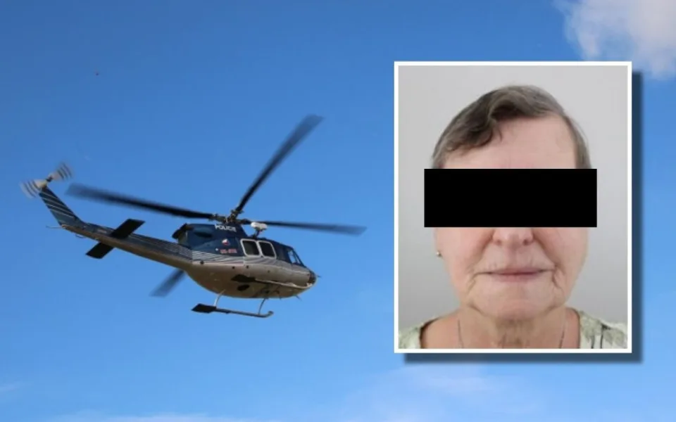 Žena po úrazu hlavy utekla z nemocnice s kanylou zavedenou do žíly, pátral po ní i policejní vrtulník