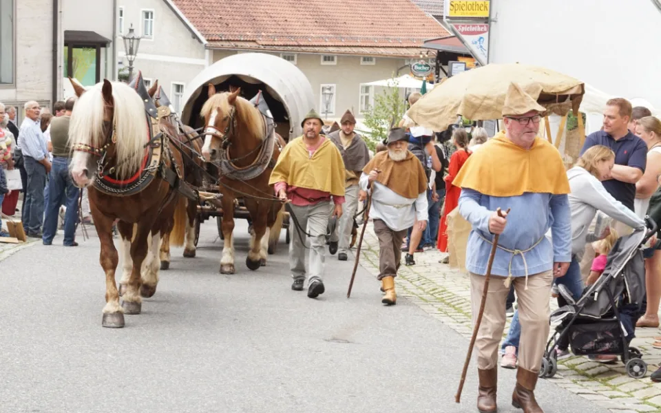 Šumavští středověcí soumaři půjdou poprvé s koňmi a obilím z Rakouska do Německa