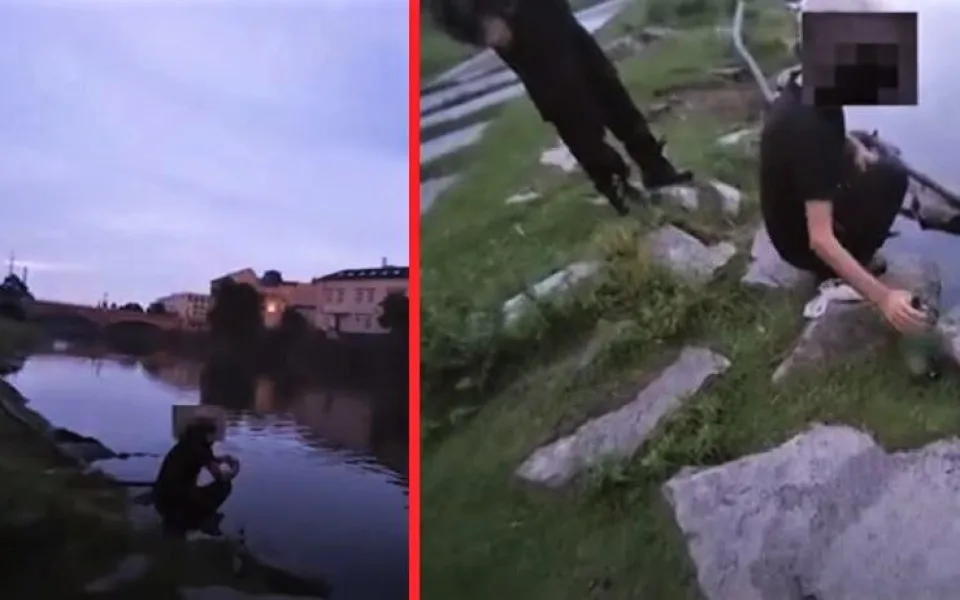 Přistižený pytlák s nahozenou saturnou do vody tvrdil strážníkům, že ryby v řece jen krmil