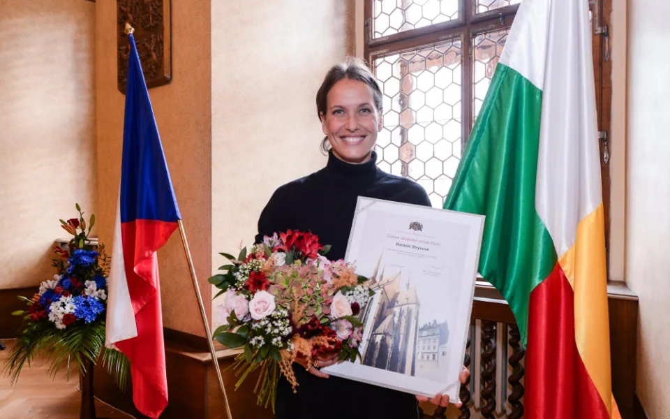 Tenistka Barbora Strýcová je čestnou občankou Plzně, spolu s ní ocenilo město i další osobnosti