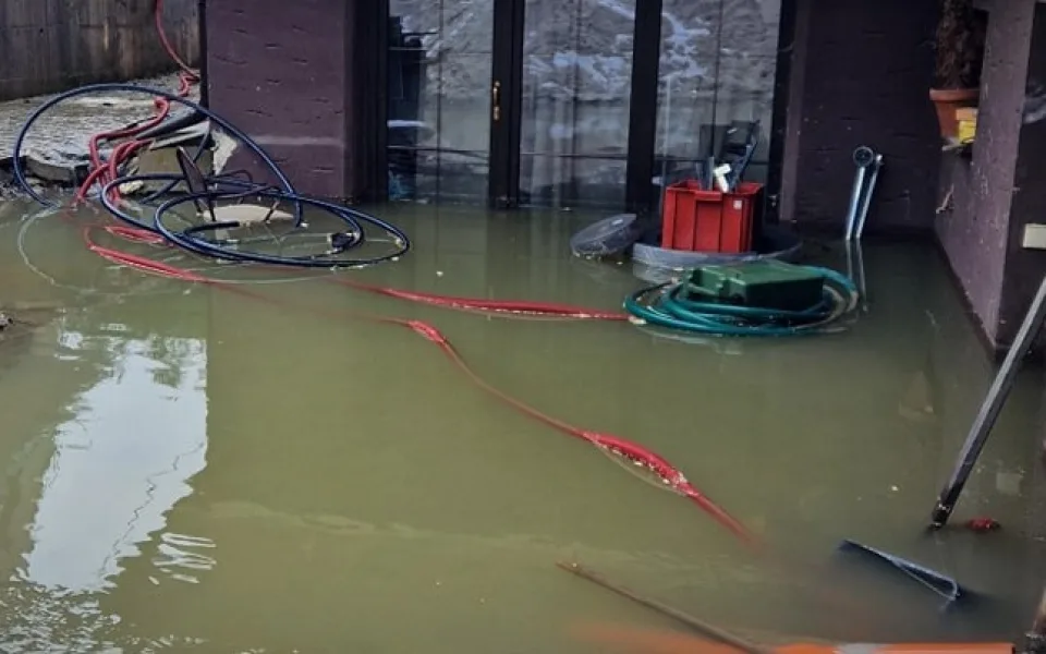 Vyplavený penzion na Železnorudsku
