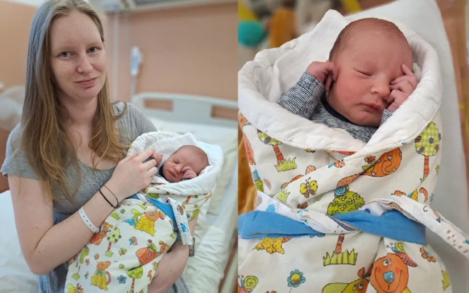 Prvním novorozencem narozeným v letošním roce v porodnici Klatovské nemocnice je Mikuláš Kubalík