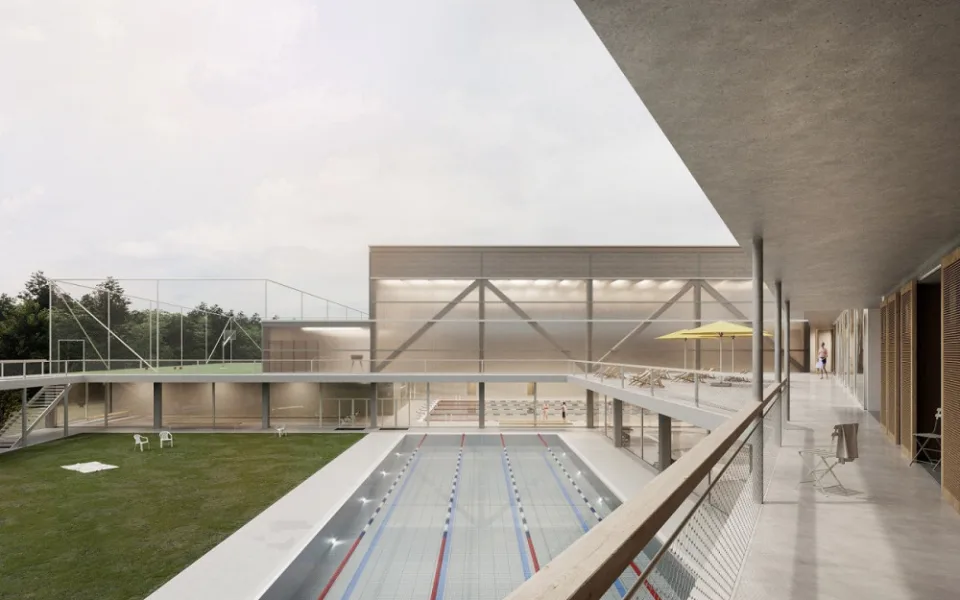 Vizualizace bazénu AVE architekt