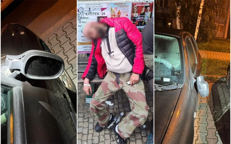 Nadýchal skoro pět promile a nedal se vzbudit, další ochmelka poničil zaparkované auto