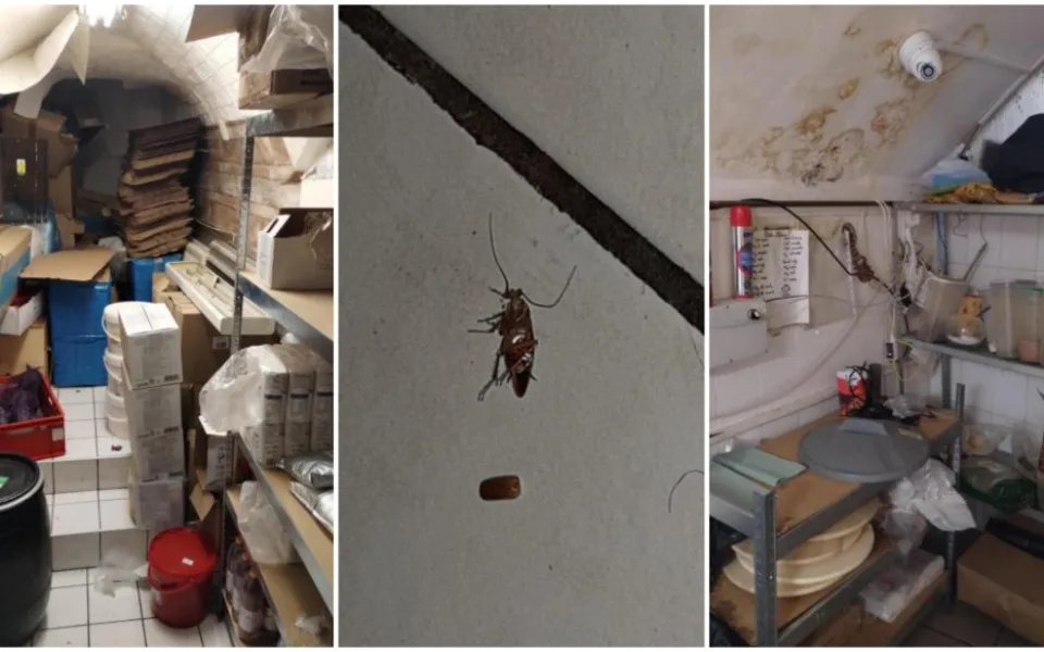 Plesnivé stropy, špína a mrtví švábi na podlaze, inspekce uzavřela zanedbaný Kebab house