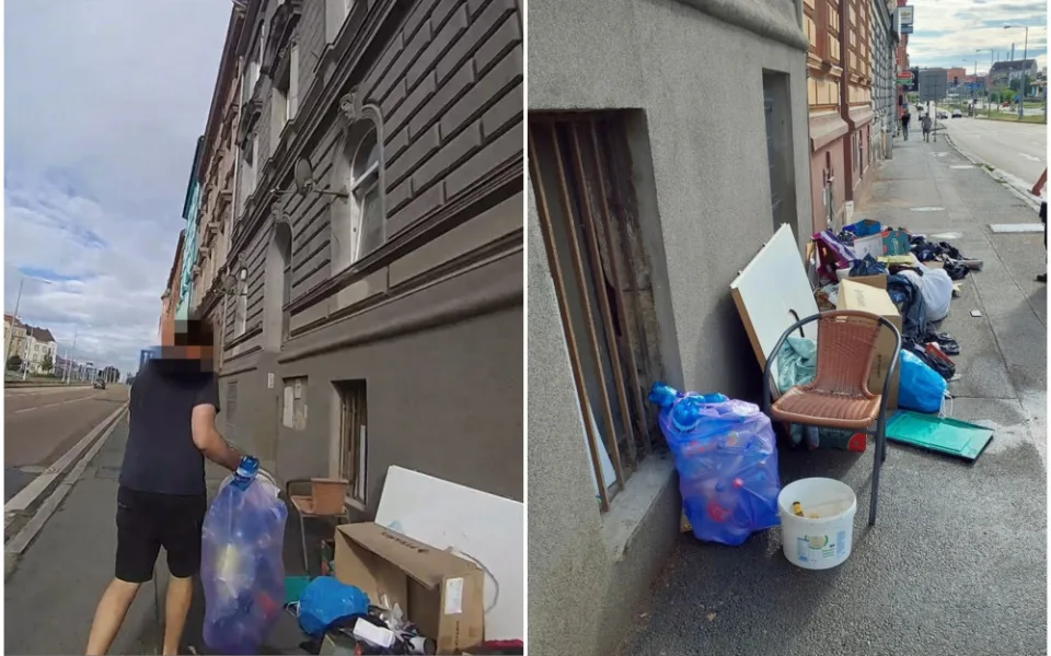 Jen to vracím tam, kde jsem to včera našel, obhajoval muž, proč vyhazuje na ulici haldu odpadků