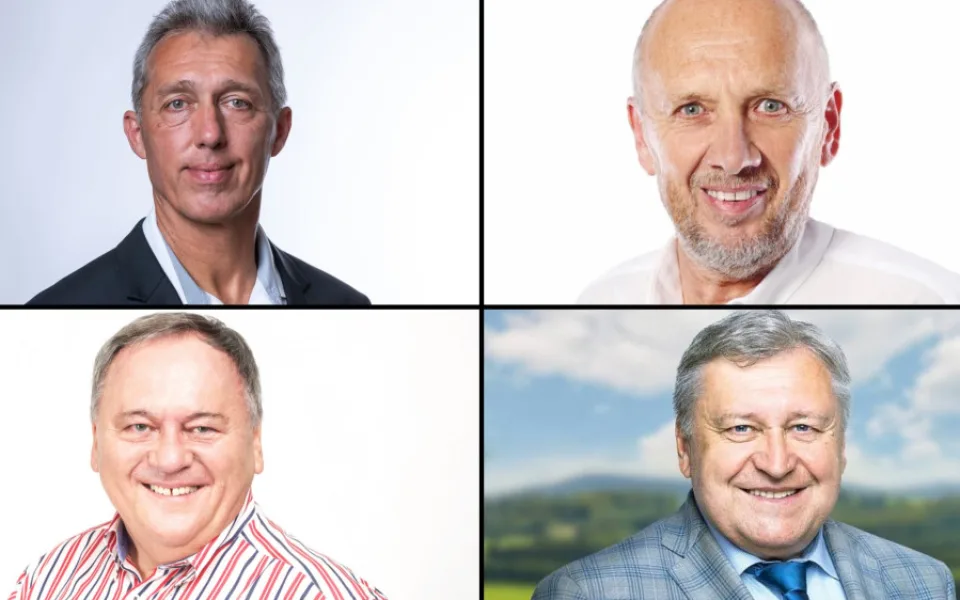 Na foto nahoře Miroslav Kroc, Petr Vanka, dole Jan Látka a Vladislav Vilímec