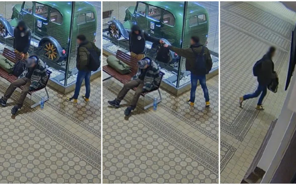 Starší muž při čekání na vlak usnul v hale nádraží, dvojice zlodějů ho nestydatě okradla