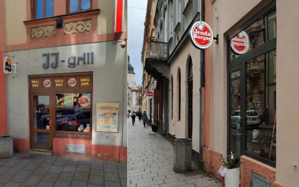 Místo grilovaných kuřas se teď v prostorách bývalého grillu servírují burgery