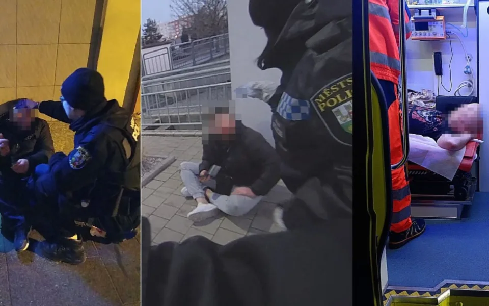 Tři muži si po pádech na hlavu v alkoholovém opojení způsobili zranění