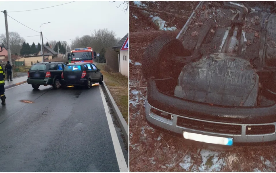 Západní Čechy zasáhla extrémní ledovka, policisté řeší větší množství nehod, problémy mají i hasiči