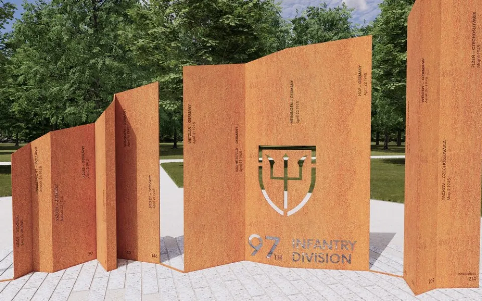 Osvoboditelům z 97. pěší divize věnuje Plzeň nový pomník, hotový bude do Slavností svobody