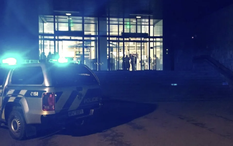 Policejní zásah u kampusu ŽČU