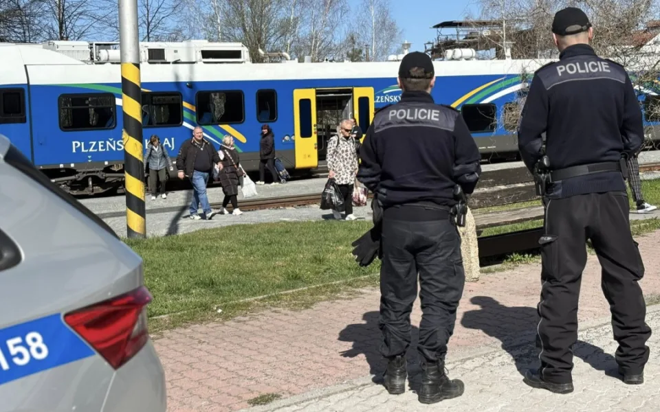 Policejní akce na železnici
