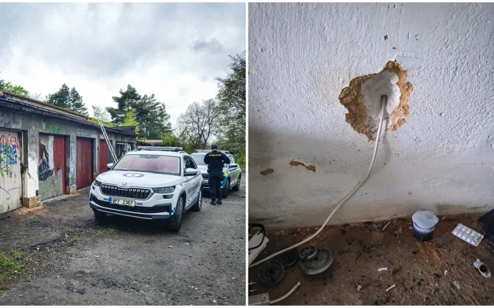Skrz vybourané zdi v garáži vedl záhadný kabel, trojice tam načerno odebírala elektřinu