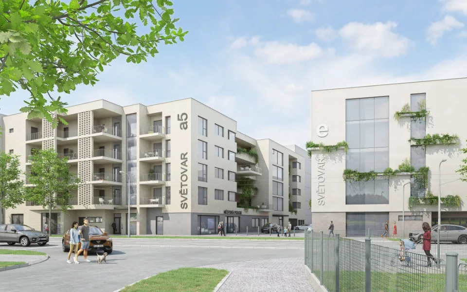 Na Světovaru začala stavba bytového domu s komunitní zahradou. Vyjde na 207 milionů