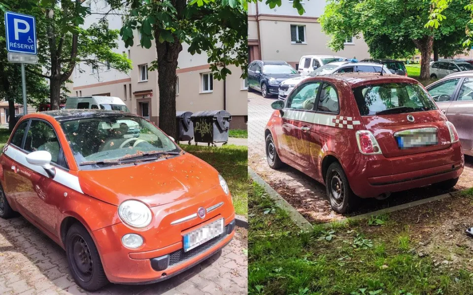 Kuriózní odhalení, kradené auto parkovalo na místě vyhrazeném pro tělesně postiženého