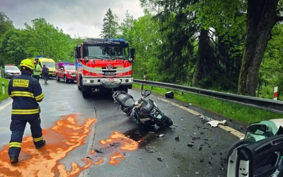 Nehoda se stala jen nedaleko od hraničního přechodu