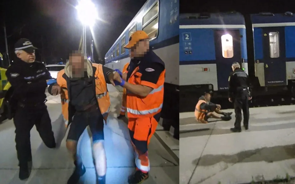 Posunovač vlaků ohlásil, že z jednoho vagonu vypadl ve stanici muž