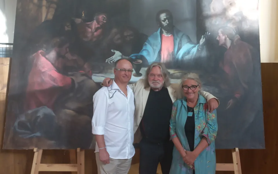 Zleva Jindřich Matoušek, Jaroslav Šindelář, Renata Šindelářová.