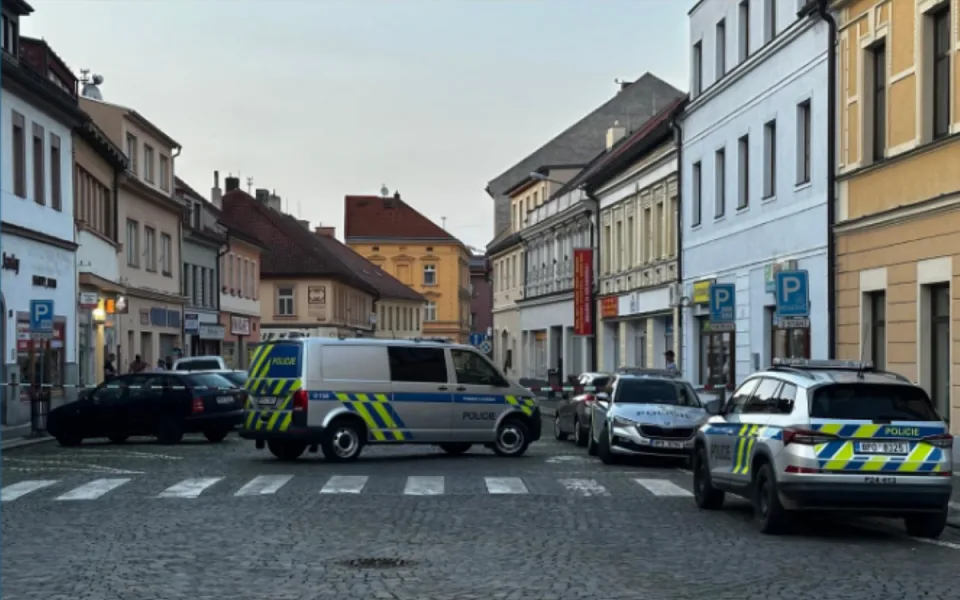 Policisté na místě činu