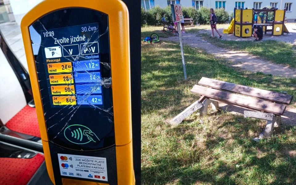 Poškozený terminál