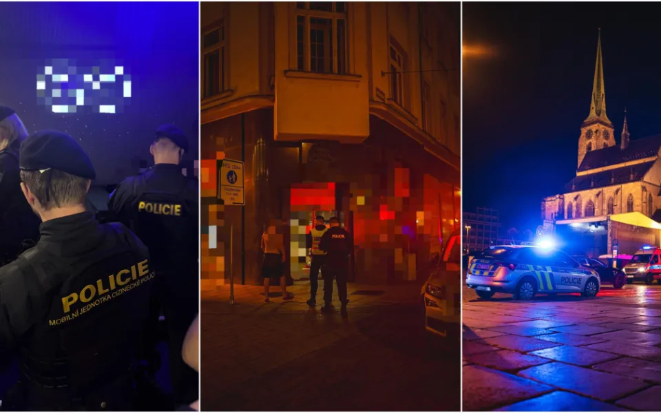 Noční razie v centru, policisté prověřili stovky cizinců a rozdali velké pokuty